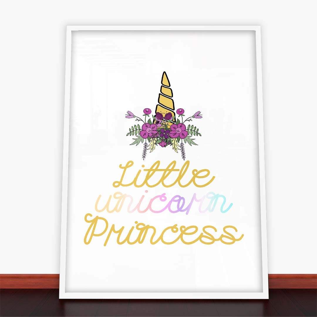 Plakat Little Unicorn Princess