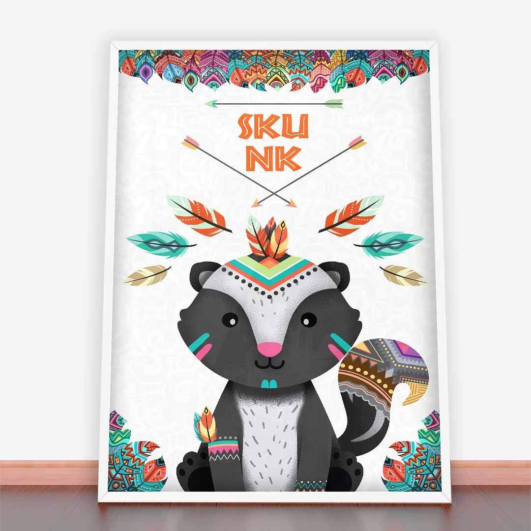 Plakat Skunks Indianin