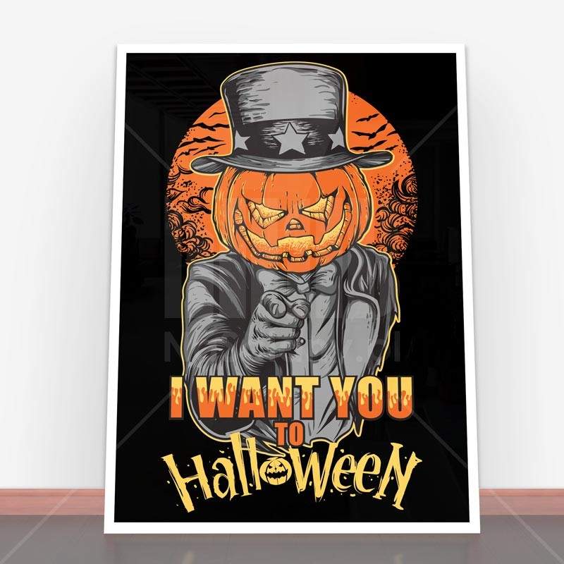 Plakat I Want You to Halloween