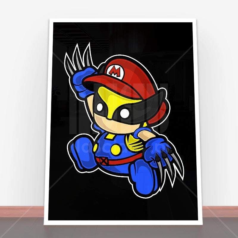 Plakat Mario Wolverine