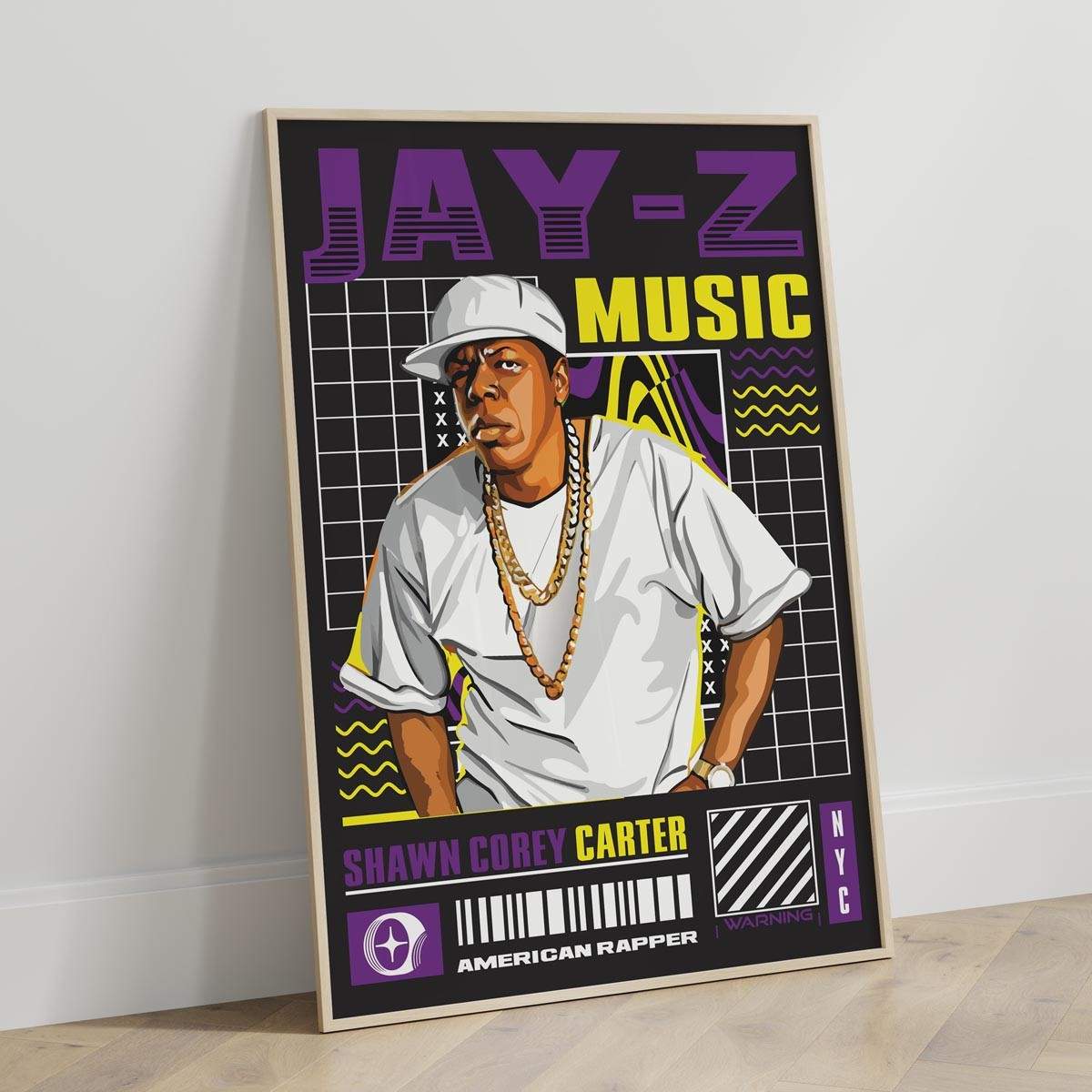 Plakat Jay-Z American Rapper - Obrazy nowoczesne