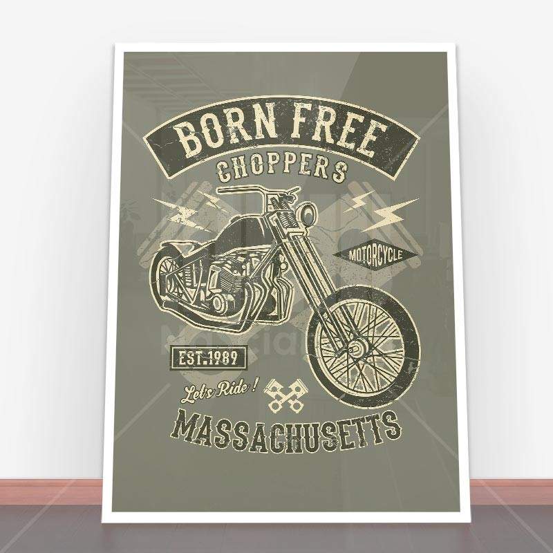 Plakat Born Free Choppers