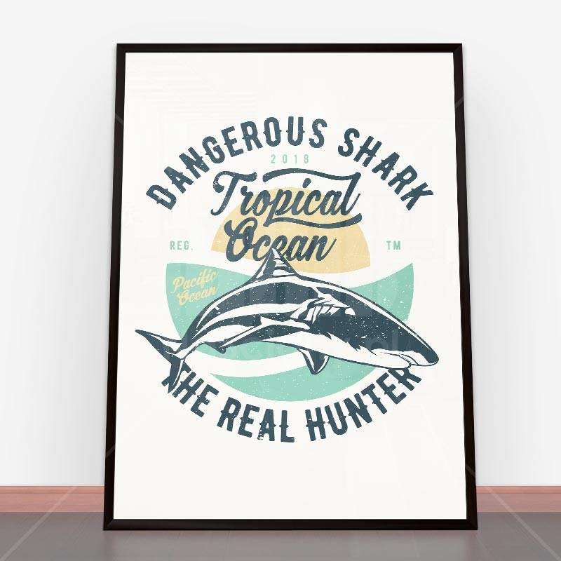 Plakat Dangerous Shark