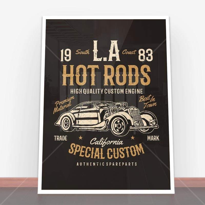 Plakat LA Hot Rods