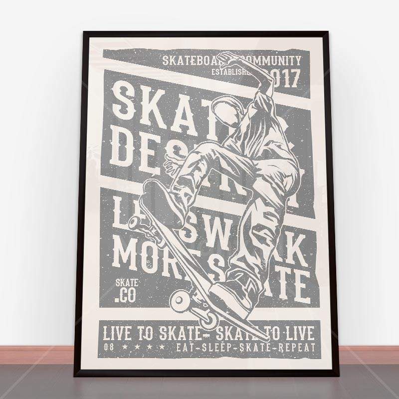 Plakat Live To Skate