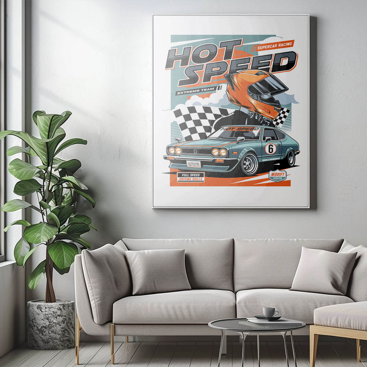 Plakat Drift i Ekstremalna Prędkość - Supercar Racing