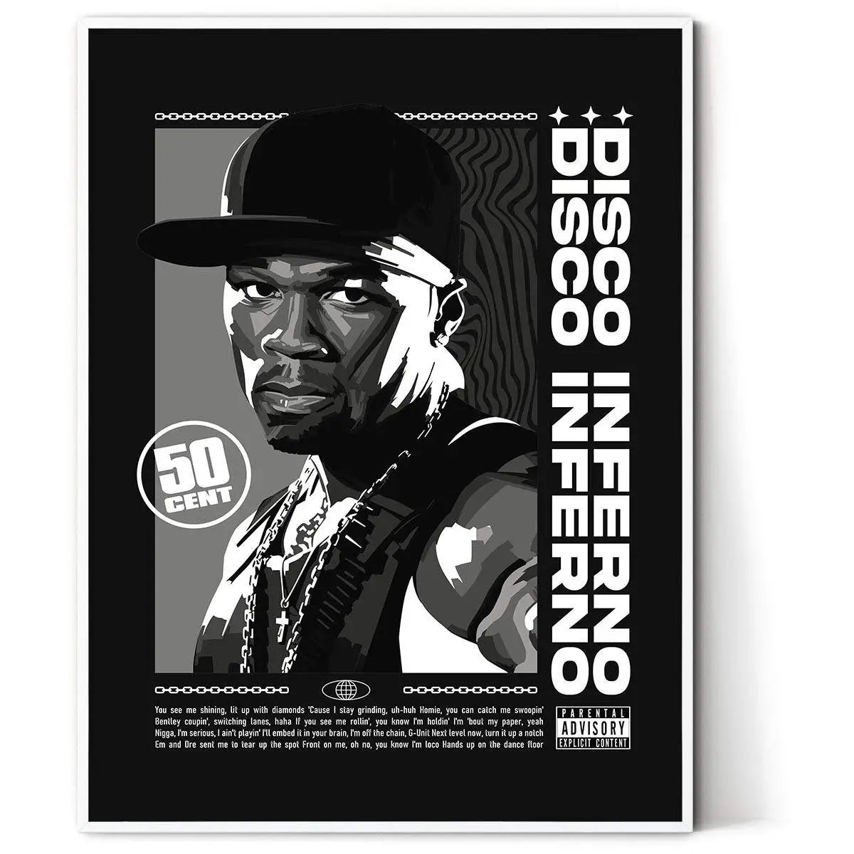 Plakat 50 Cent Disco Inferno.