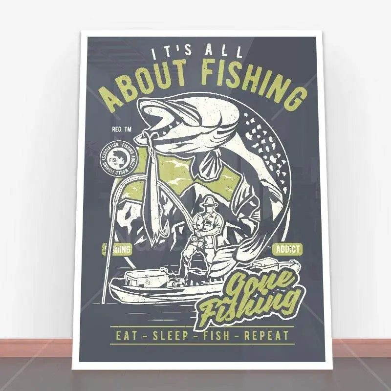 Plakat All About Fishing.