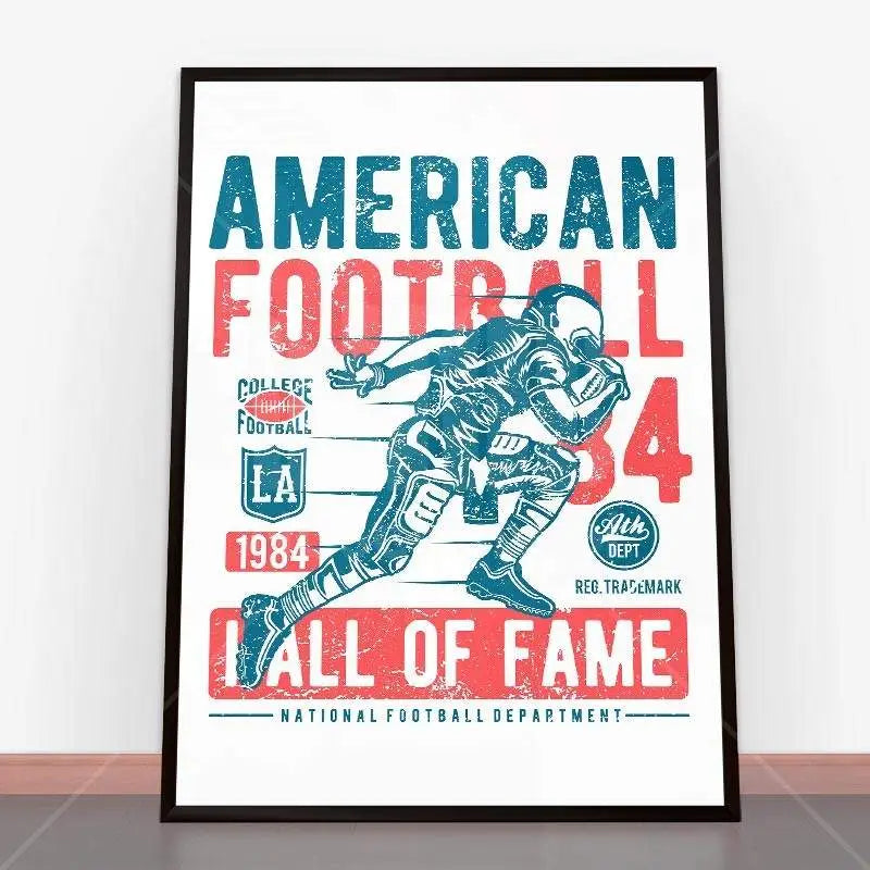 Framed American Football poster w plakat American Football i ramę plakatową