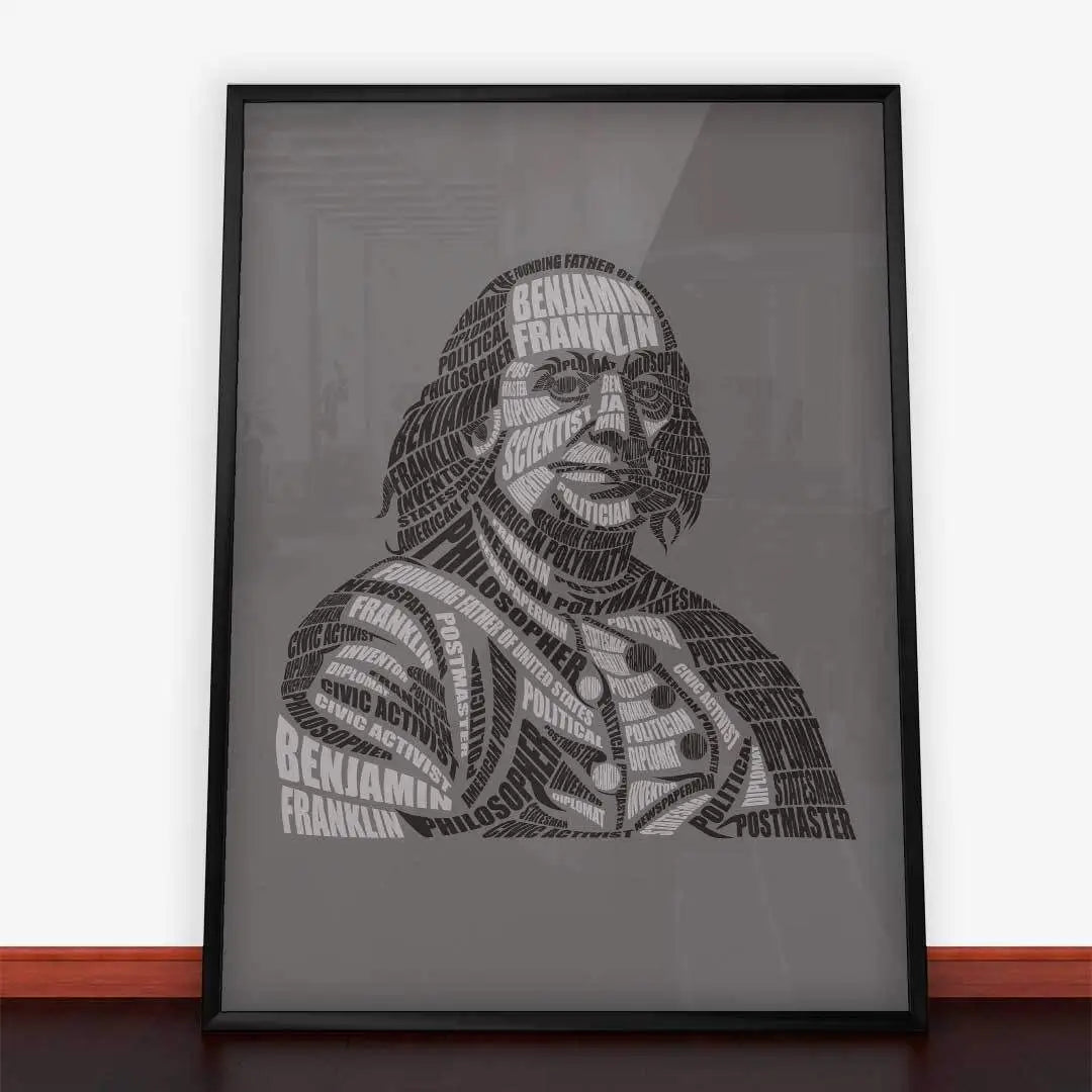 Plakat Benjamin Franklin.