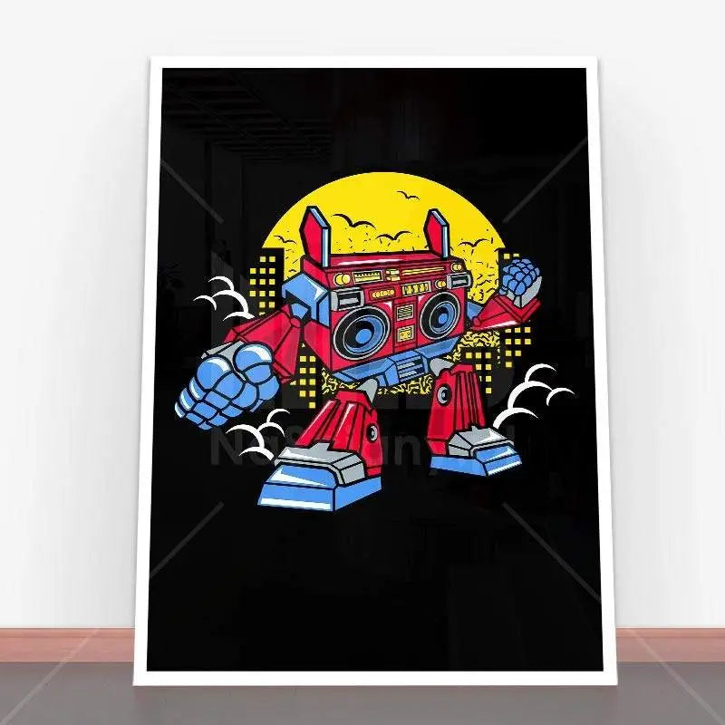 Plakat Boombox Robot.