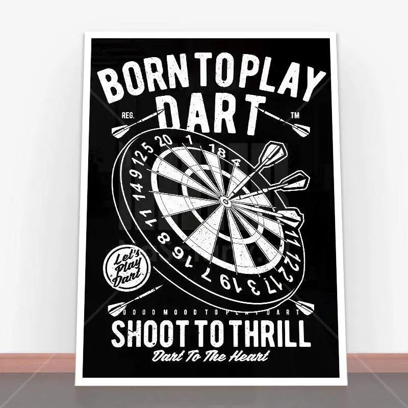 Plakat Born To Play Dart.