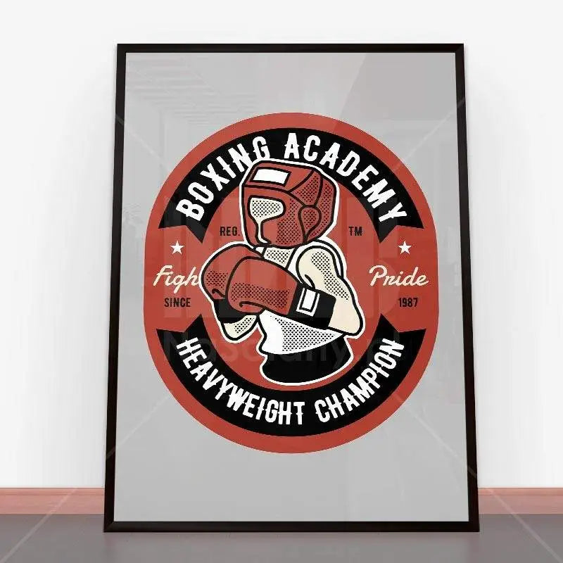 Plakat Boxing Academy.