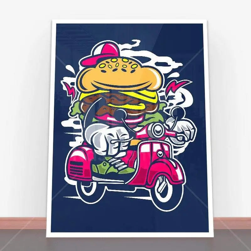 Plakat Burger Scooter.