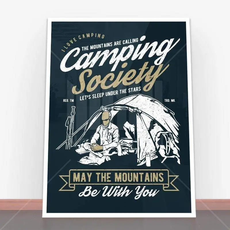 Plakat Camping Society.