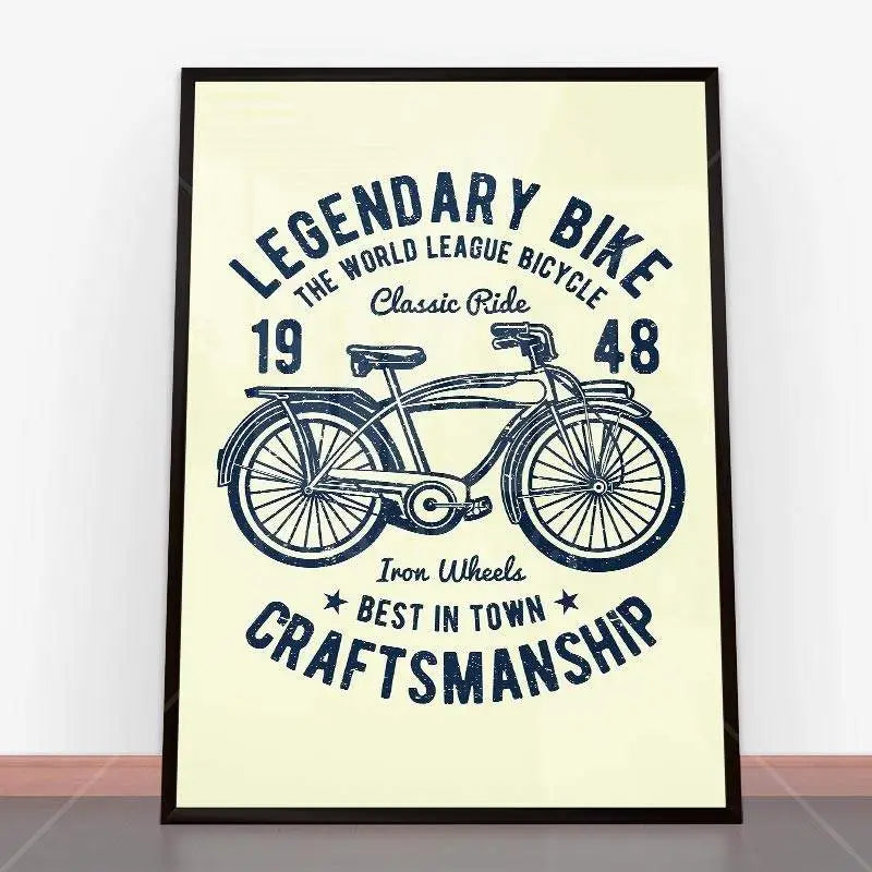 Plakat Classic Bicycle w ramę plakatową z vintage’owym rowerem