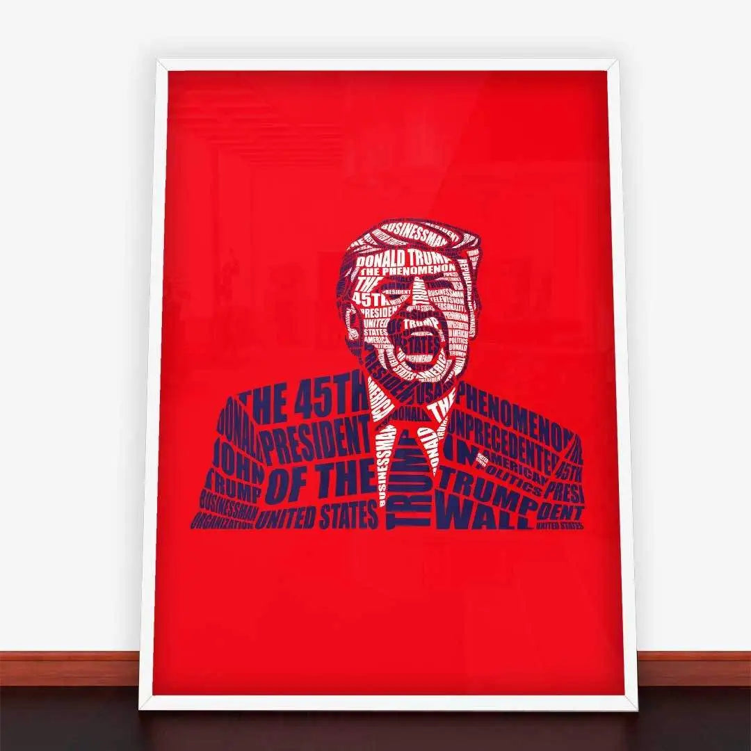 Plakat Donald Trump.