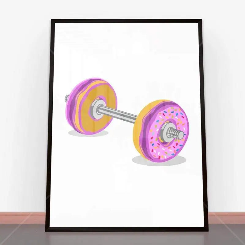 Plakat Donut Barbell.