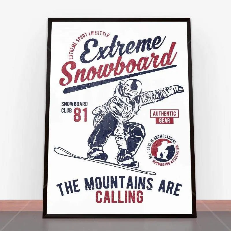 Plakat Extreme Snowboard.