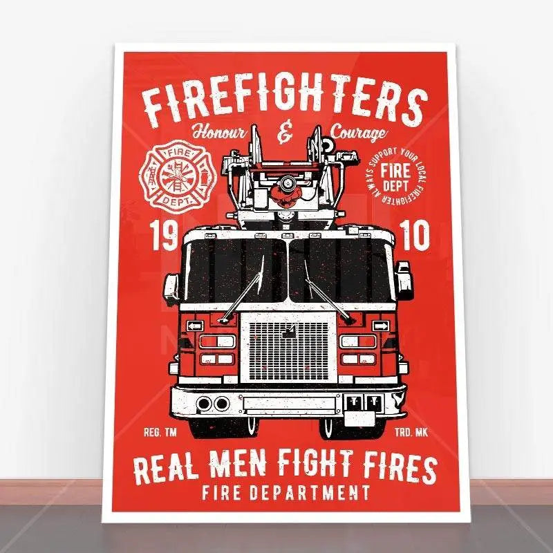 Plakat Firefighters Truck.