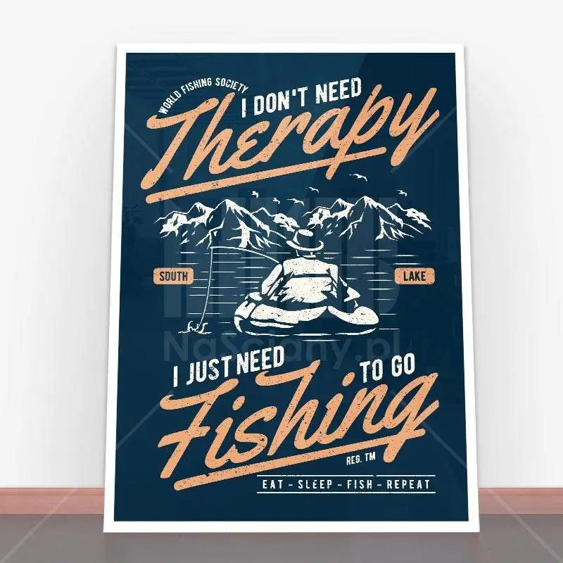 Plakat Fishing Therapy.