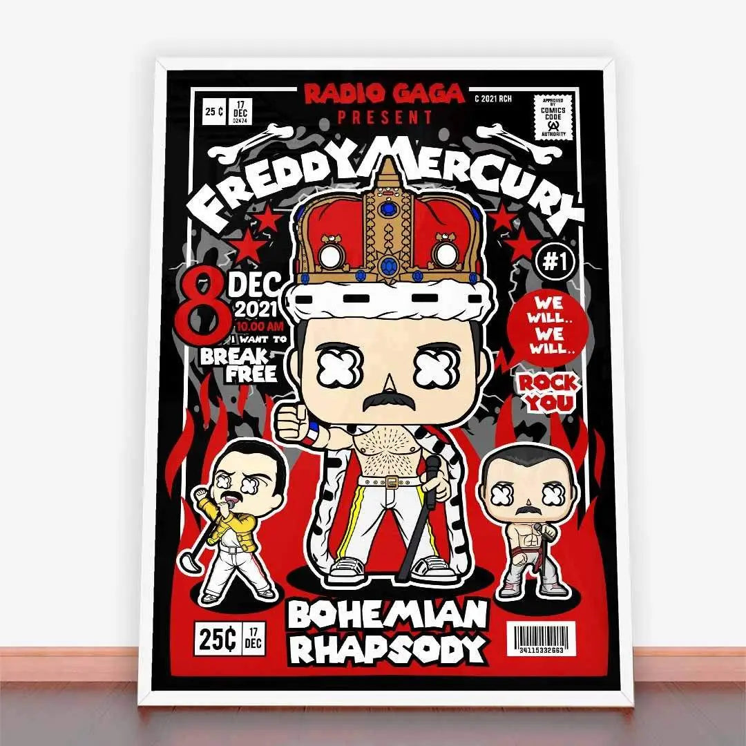 Plakat Freddy Mercury.