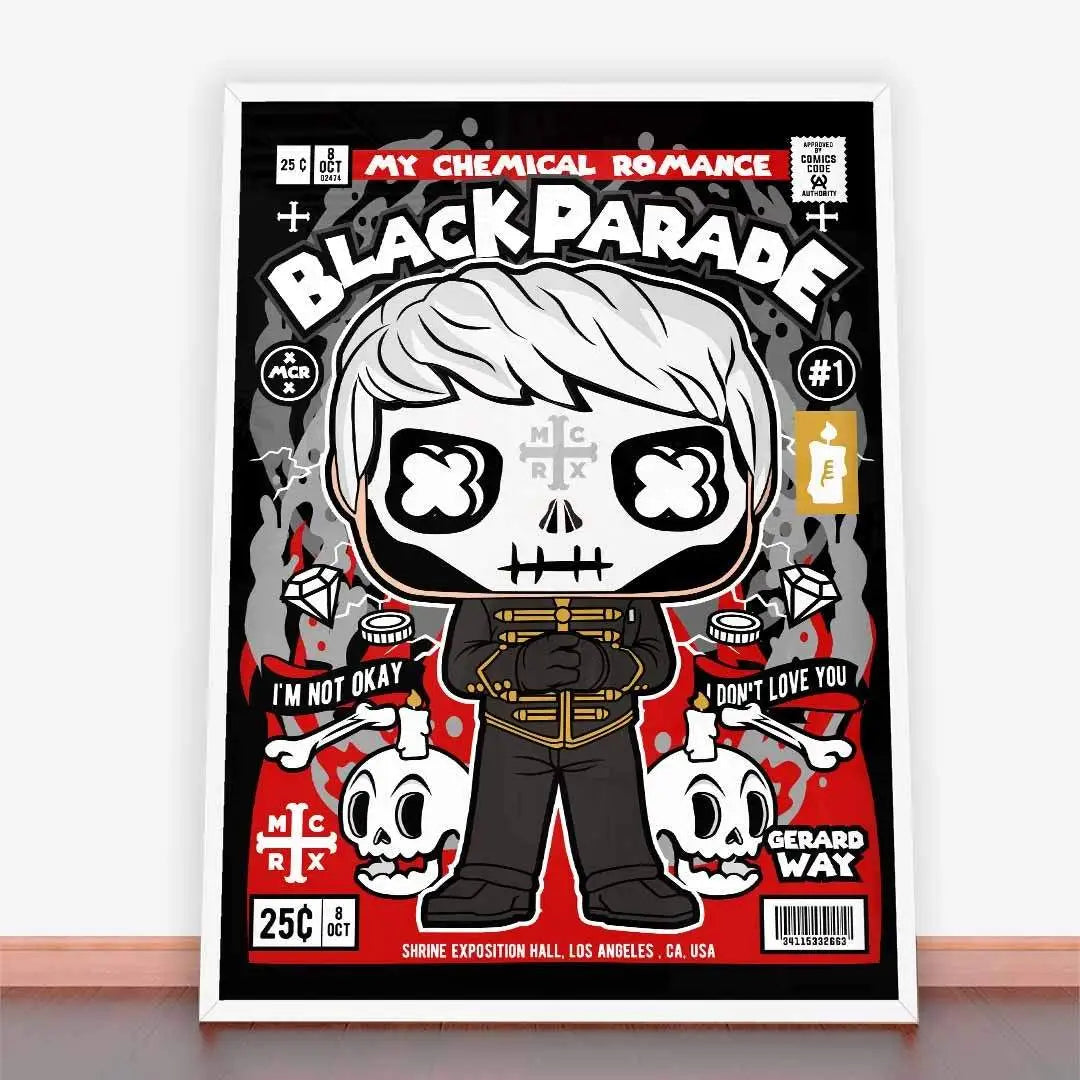 Plakat Gerard Way Black Parade.