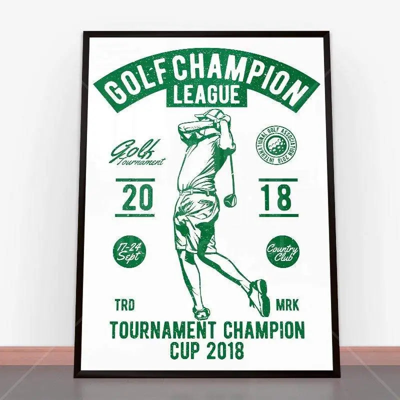 Plakat Golf Champion League.