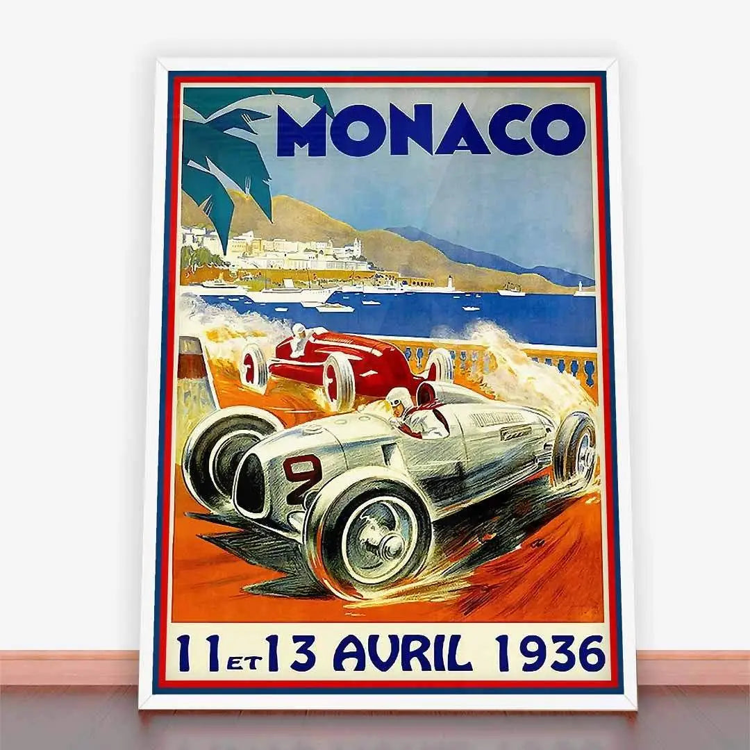 Plakat Grand Prix Monaco 1936.