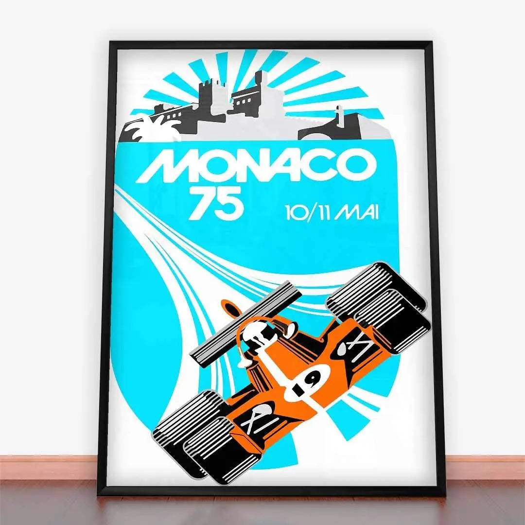 Plakat Grand Prix Monaco 1975.