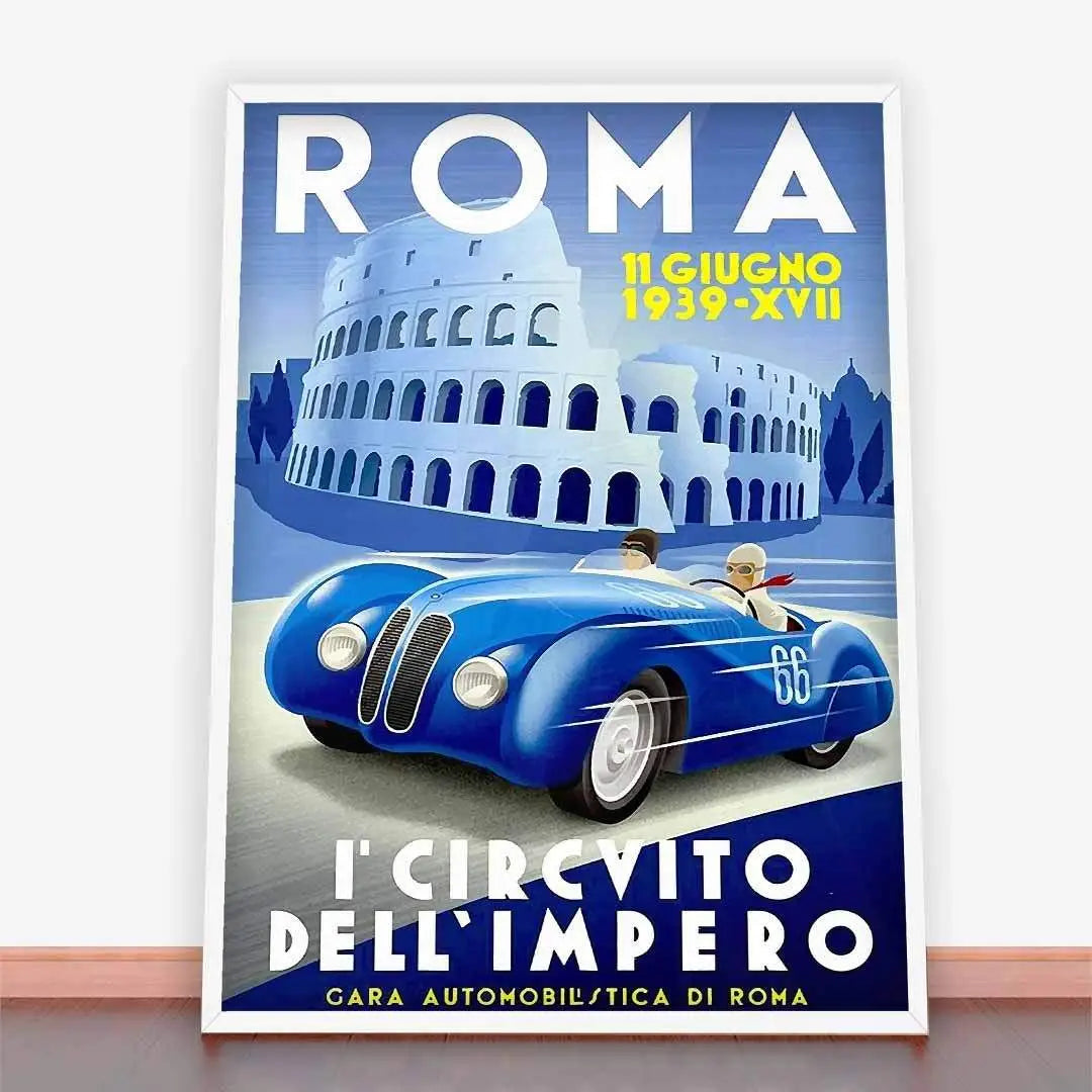 Plakat Grand Prix Roma, 1939.