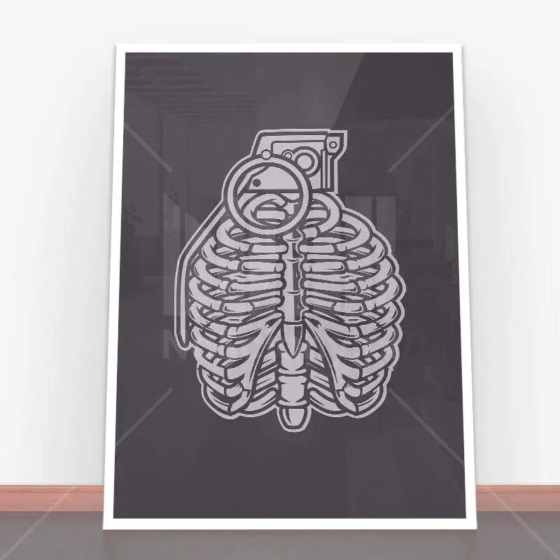 Plakat Grenade Ribcage.