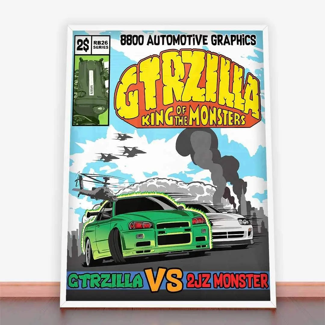 Plakat GTRzilla R34.