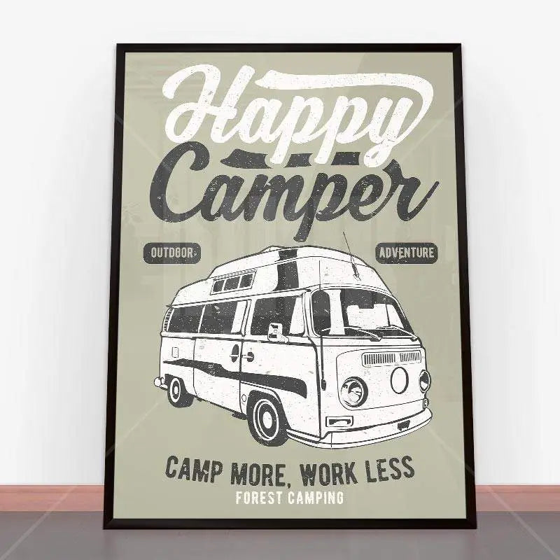 Plakat Happy Camper.