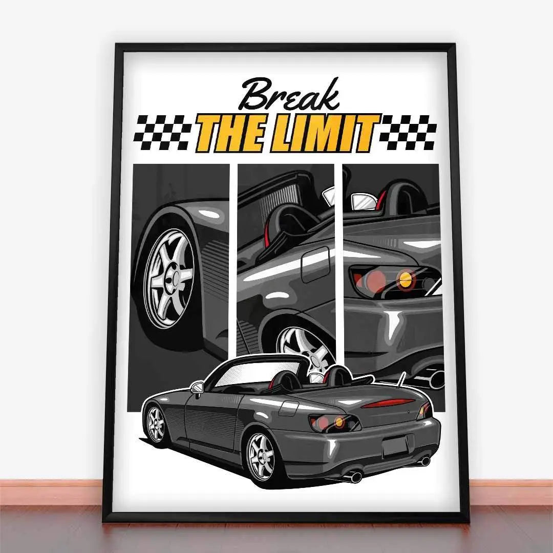 Plakat Honda S2000 The Limit.