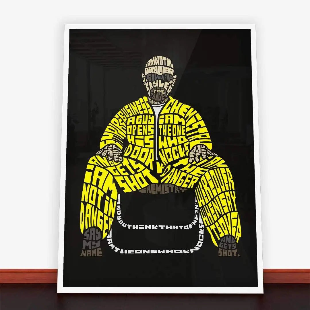 Framed Breaking Bad poster I Am The Danger ramę plakatową plakaty młodzieżowe