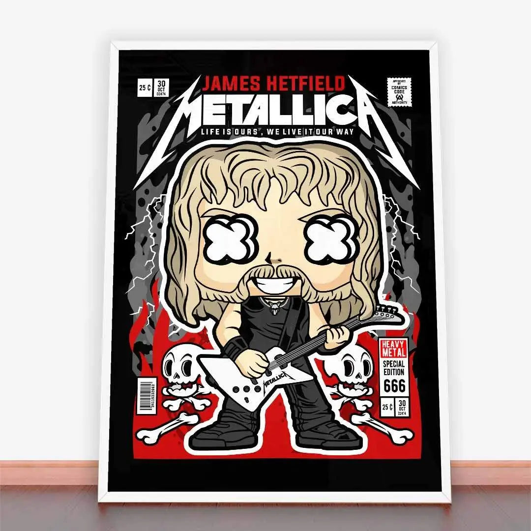 Plakat James Hetfield Metallica.