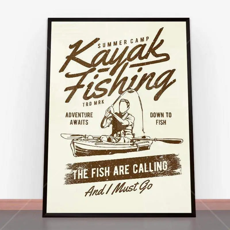 Plakat Kayak Fishing.