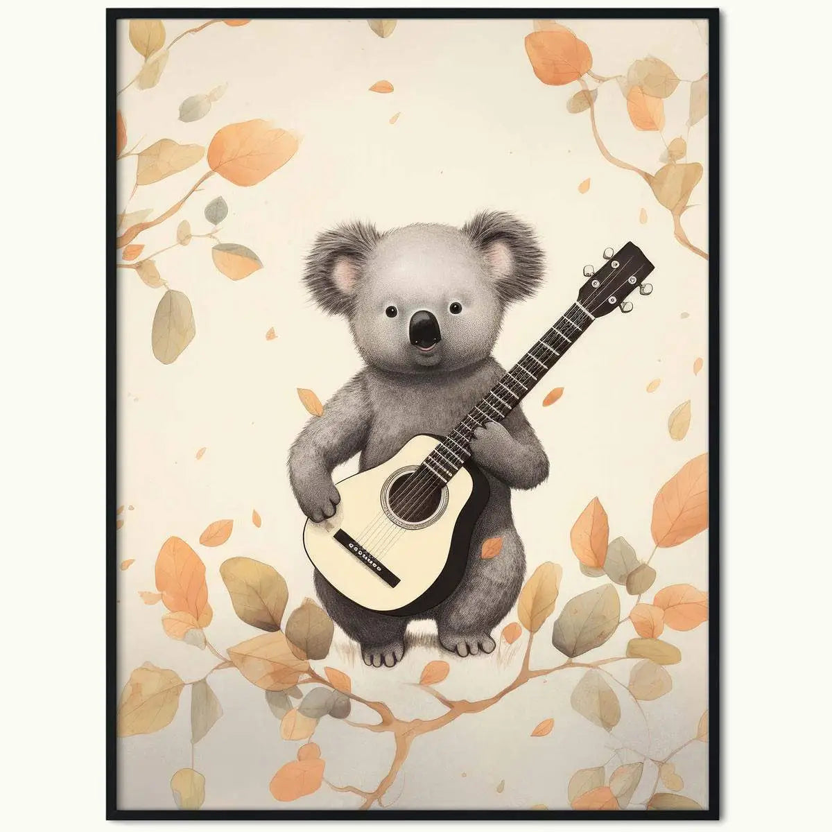 Plakat Koala z Gitarą.