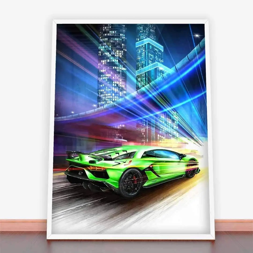 Plakat Lamborghini Aventador.