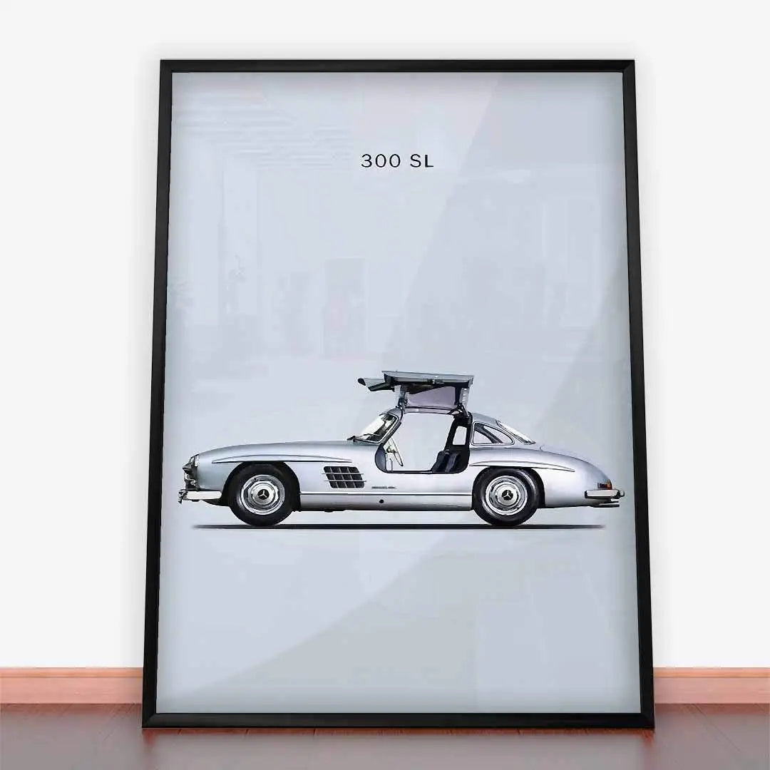 Plakat Mercedes 300 SL Gullwing.