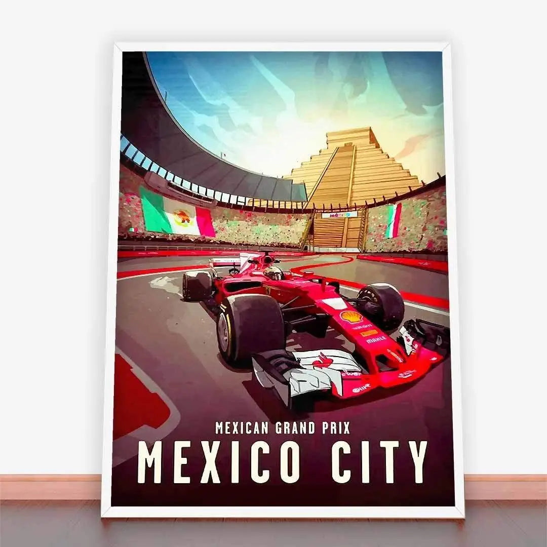 Plakat Mexican Grand Prix, Mexico City.