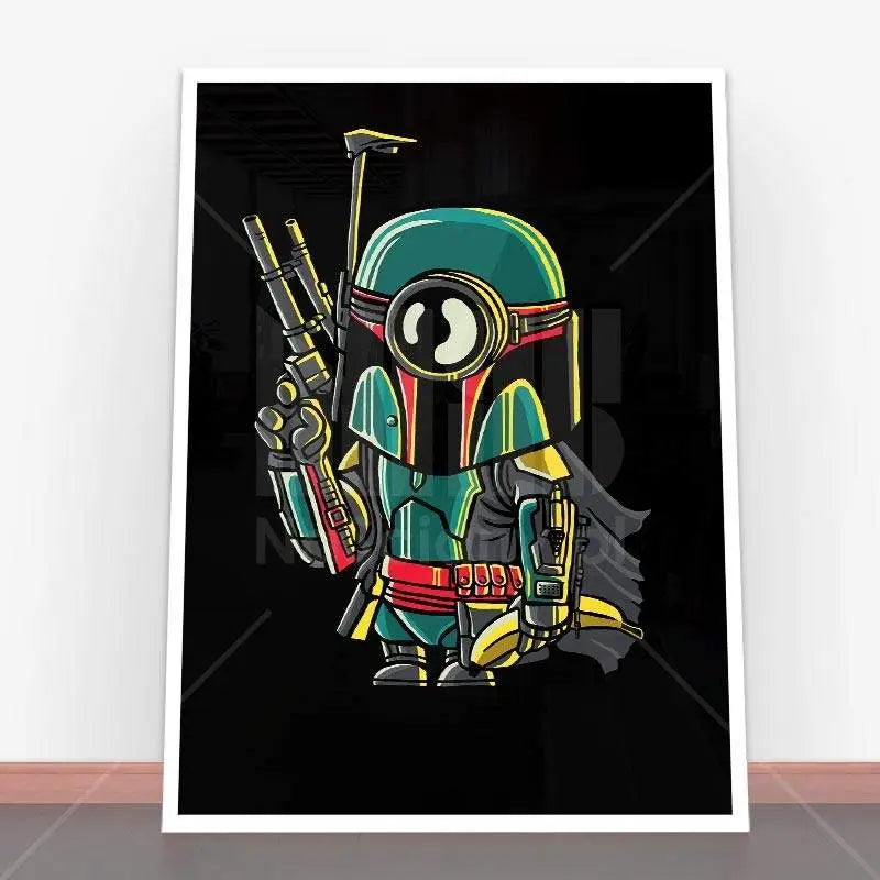 Plakat Minion Boba Fett.