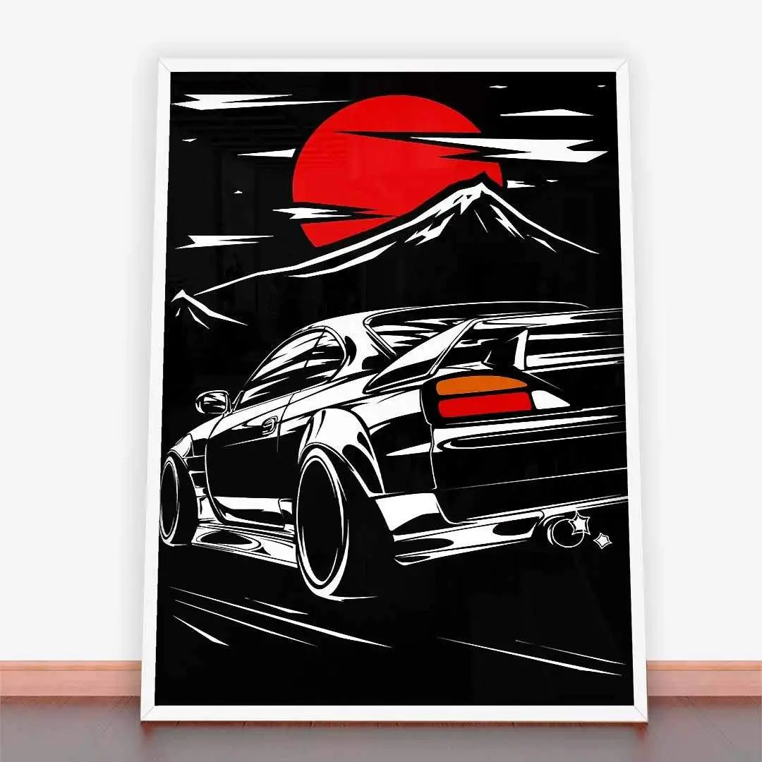 Plakat Nissan Silvia s15 Haruna.