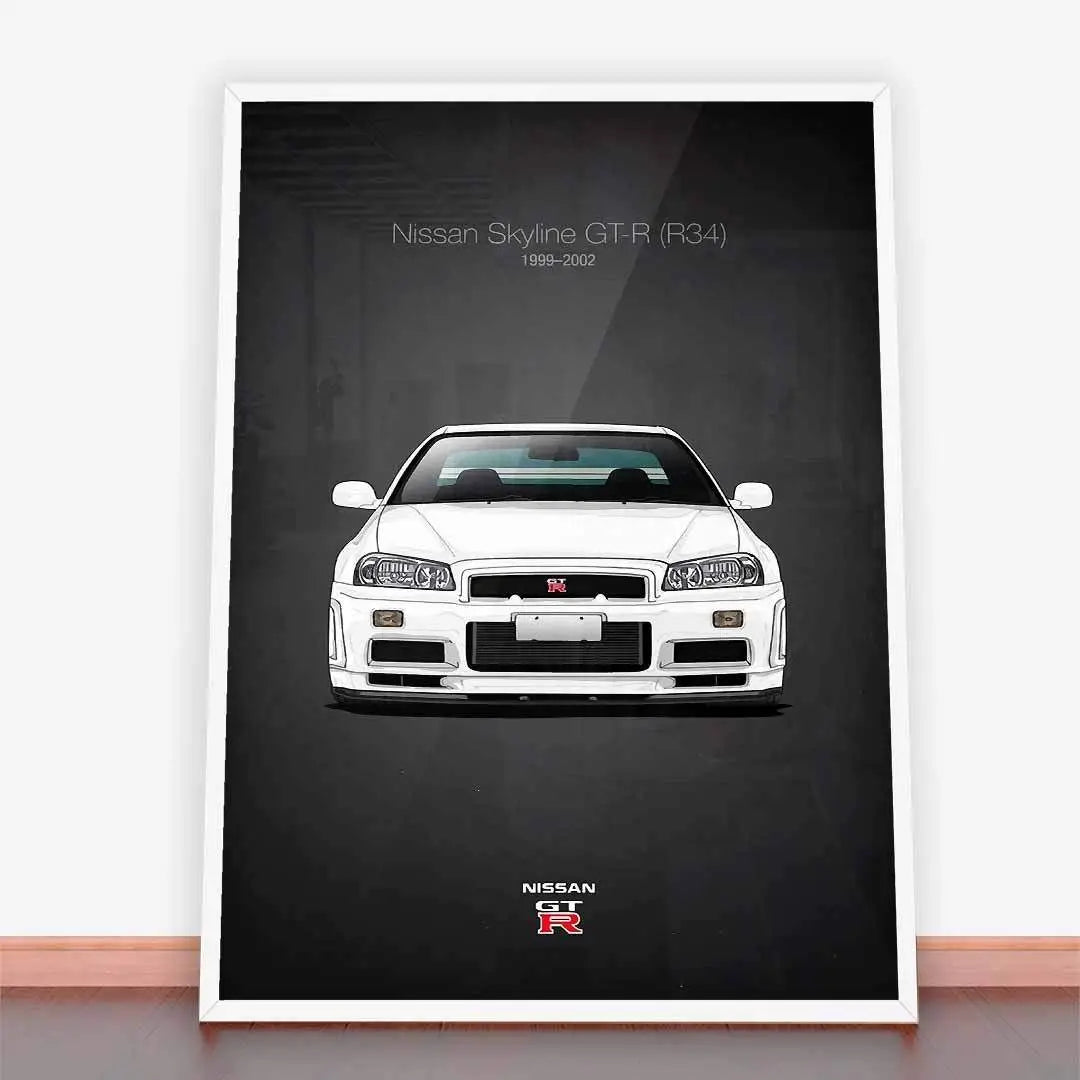 Plakat Nissan Skyline GT-R (R34).