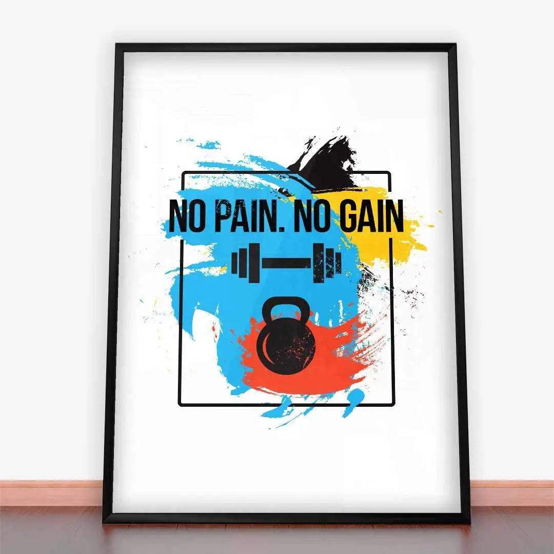 Plakat No Pain No Gain.