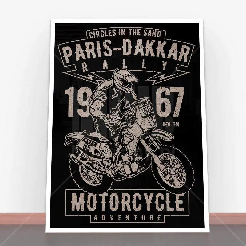 Plakat Paris Dakkar Rally Motorcycle.