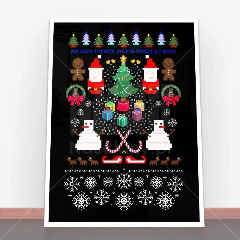 Plakat Pixelated Christmas.