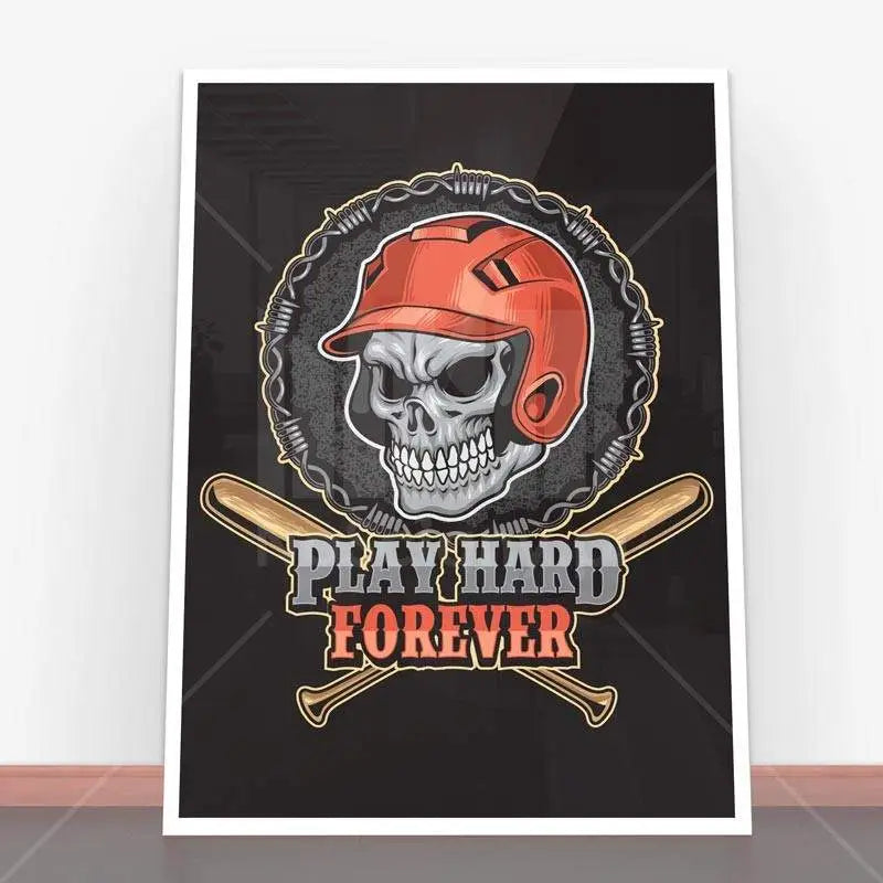 Plakat Play Hard Forever.