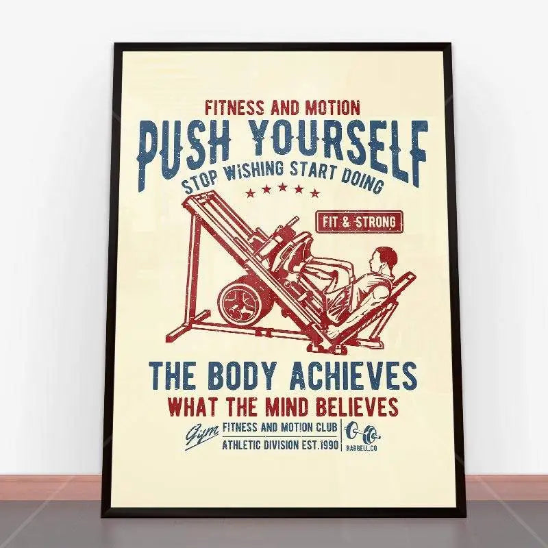 Plakat Push Yourself.